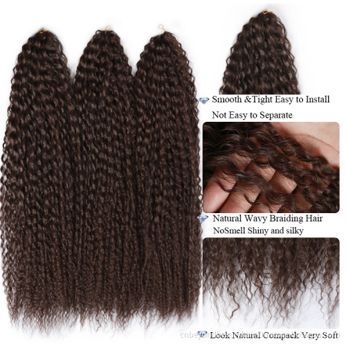 Freetress Synthetic Water Wave Nature Color Hair Extensions Bulk Crochet Latch Hook Braiding Hair
